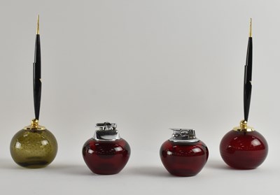 Lot 617 - WHITEFRIARS; a pair of mid century spherical...