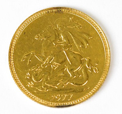 Lot 1034 - An Elizabeth II sovereign, 1977.