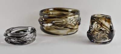 Lot 581 - GEOFFREY BAXTER FOR WHITEFRIARS; three pieces...