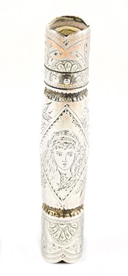 Lot 2232 - SAMPSON MORDAN; a Victorian hallmarked silver...