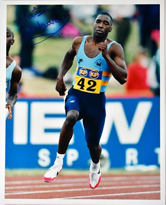 Lot 633 - DWAYNE CHAMBERS; two signed colour photographs...