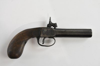 Lot 1271 - An early 19th century percussion cap pistol...