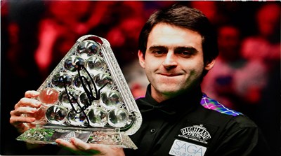 Lot 612 - RONNIE O'SULLIVAN; two signed colour...