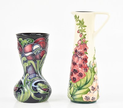 Lot 1586 - RACHEL BISHOP FOR MOORCROFT; a vase decorated...