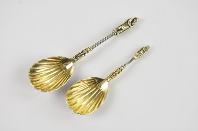 Lot 435 - HENRY JOHN LIAS; a pair of hallmarked silver...