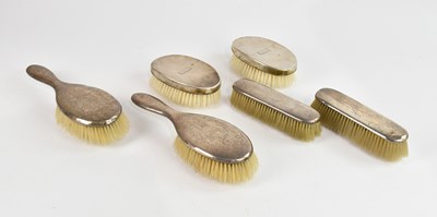 Lot 435 - DCBS; a pair of George VI hallmarked silver...