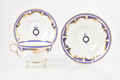 Lot 1840 - COPELAND SPODE; a trio comprising a cup,...