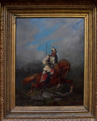 Lot 582 - JULES VAN IMSHOOT (1821-1884); oil on board,...