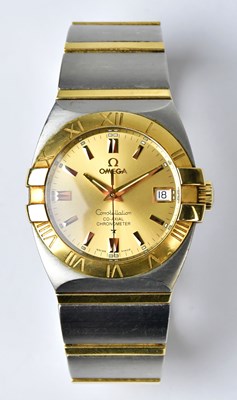 Lot 1185 - OMEGA; a stainless steel Constellation...