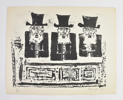 Lot 136 - PINCHAS BURSTEIN MARYAN (Polish, 1927-1977); a...