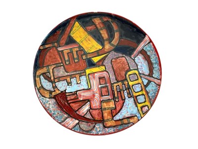 Lot 394 - KAREN BROWN FOR POOLE POTTERY; a large...