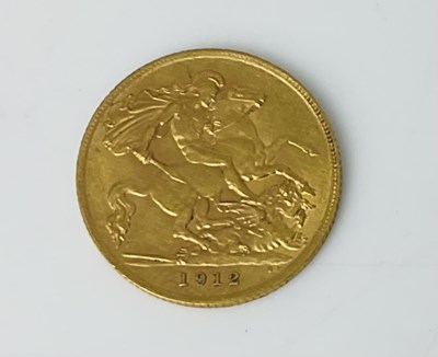 Lot 1149 - A George V half sovereign, 1912.