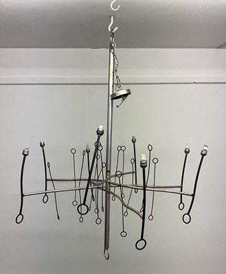 Lot 2713 - PORTA ROMANA; an abstract form light fitting.