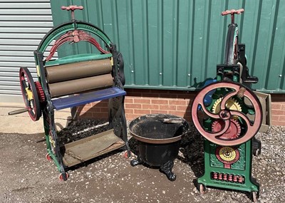 Lot 2818 - Two mangles, one mangle from Hopwells of...