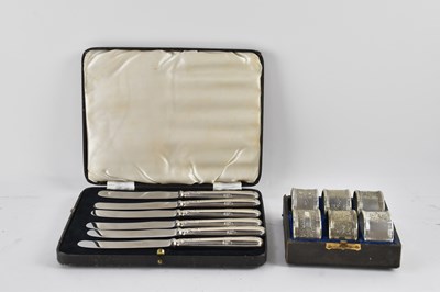 Lot 1164 - WALKER & HALL; a cased set of six Elizabeth II...