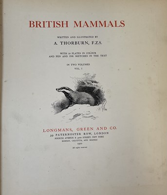 Lot 2169 - ARCHIBALD THORBURN; British Mammals, two...