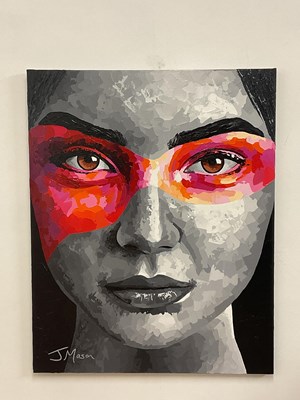 Lot 2233 - JACK MASON; acrylic on canvas, 'Revealed No1',...