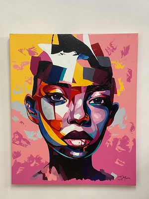 Lot 2234 - JACK MASON acrylic on canvas, "Symmetry in...