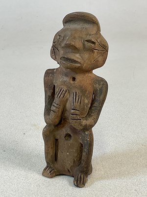 Lot 306 - A Pre-Columbian clay figure, presumably an...