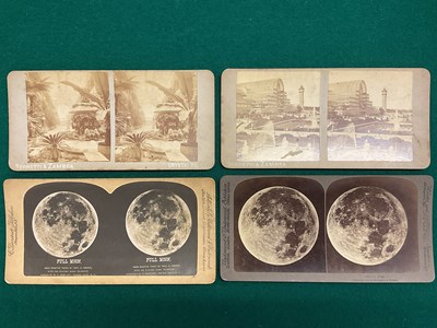 Lot 196 - Four 19th century stereographs, early full...