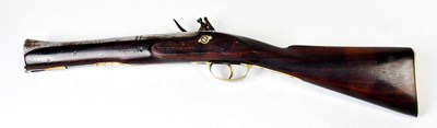 Lot 549 - A 19th century flintlock blunderbuss, with 11"...