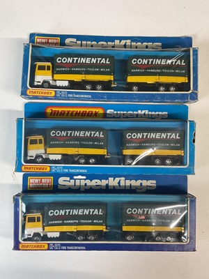 Lot 190 - MATCHBOX SUPERKINGS; three K-21 Ford...