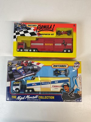 Lot 220 - MATCHBOX SUPERKINGS; two Iveco race car...