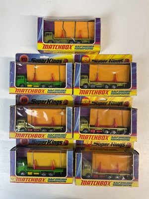 Lot 204 - MATCHBOX SUPERKINGS; seven K-13 DAF building...