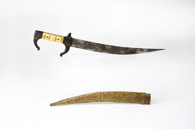 Lot 571 - A 19th century Middle Eastern bone-handled...