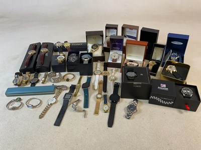 Lot 1127 - A large collection of wristwatches including...