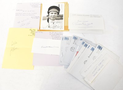 Lot 685 - HORSE RACING; a collection of autographs from...