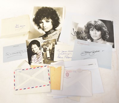 Lot 691 - A collection of autographs from female stars...
