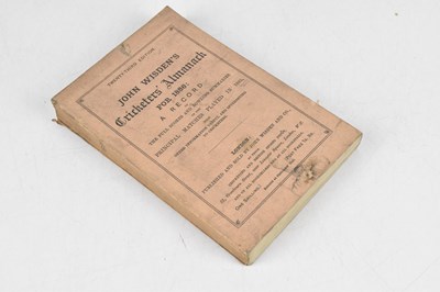 Lot 274 - WISDEN; JOHN WISDEN’S CRICKETERS' ALMANACK FOR...