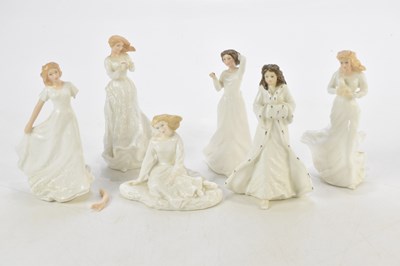 Lot 1780 - ROYAL DOULTON; a collection of six figures...
