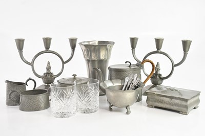 Lot 1187 - SVENSKT; a pair of Arts and Crafts style...