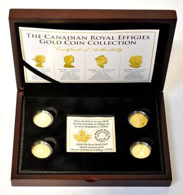 Lot 753 - The Canadian Royal Effigies Gold Coin...