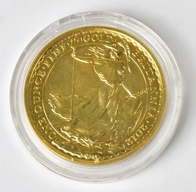 Lot 754 - A 1 oz fine gold Britannia £100 coin, 2012,...