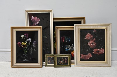 Lot 1182 - JASON; a collection of seven oils on fabric,...