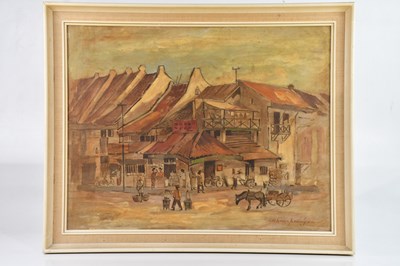 Lot 1080 - ARTHUR JO KONIG (1910-1953); oil on board,...