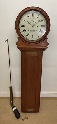 Lot 2704 - A 19th century railway regulator wall clock,...