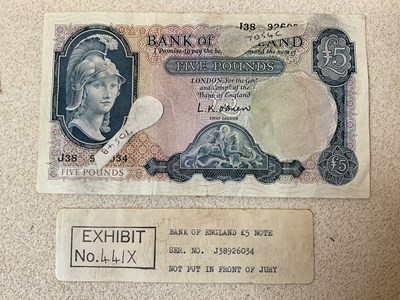 Lot 2398 - THE GREAT TRAIN ROBBERY, RONNIE BIGGS; a £5...