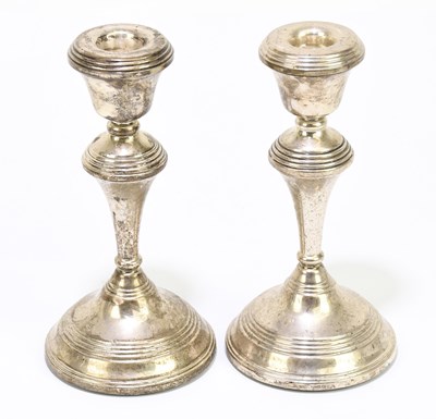 Lot 2166 - WI BROADWAY; a pair of Elizabeth II hallmarked...