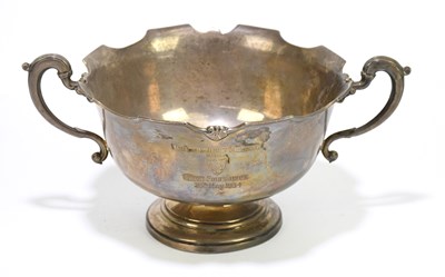 Lot 2234 - ADIE BROS; a George V hallmarked silver twin...