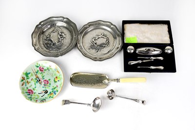 Lot 827 - A George V hallmarked silver cased manicure...