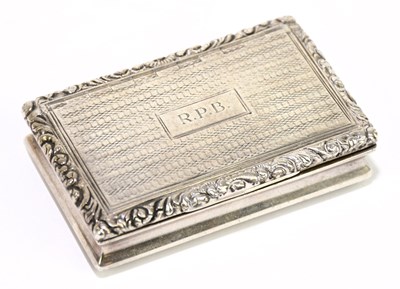 Lot 2312 - JOSEPH WILLMORE; a George IV hallmarked silver...