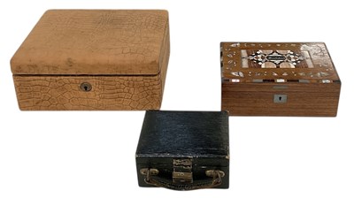 Lot 353 - A late Victorian rosewood and mother of pearl...