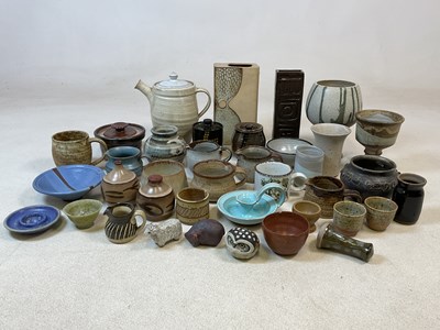 Lot 393 - A large collection of studio pottery including...