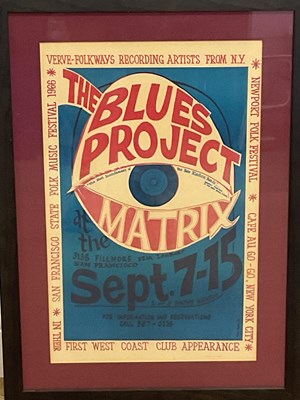Lot 2590 - An original poster, 'The Blues Project', San...