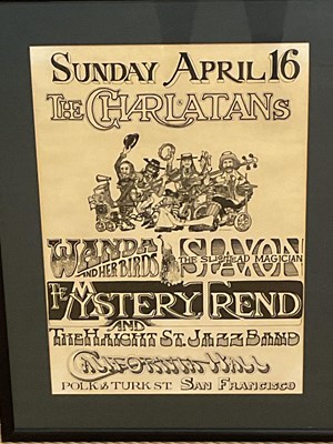Lot 2592 - An original poster, 'April 16 The Charlatans',...