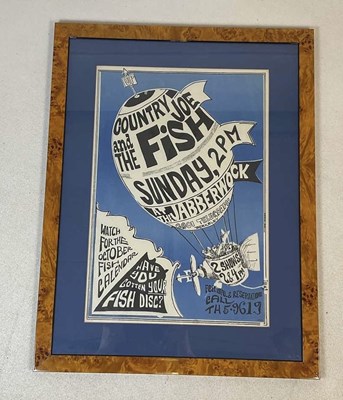 Lot 2594 - An original poster, 'Country Joe and the Fish',...
